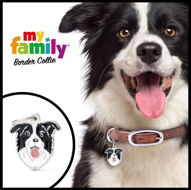 MyFamily Dog ID Tag / Border Collie