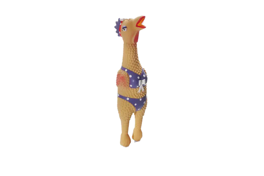 Charming Pet Squawkers Extreme Squeaker Latex Dog Toy - Henrietta - Large