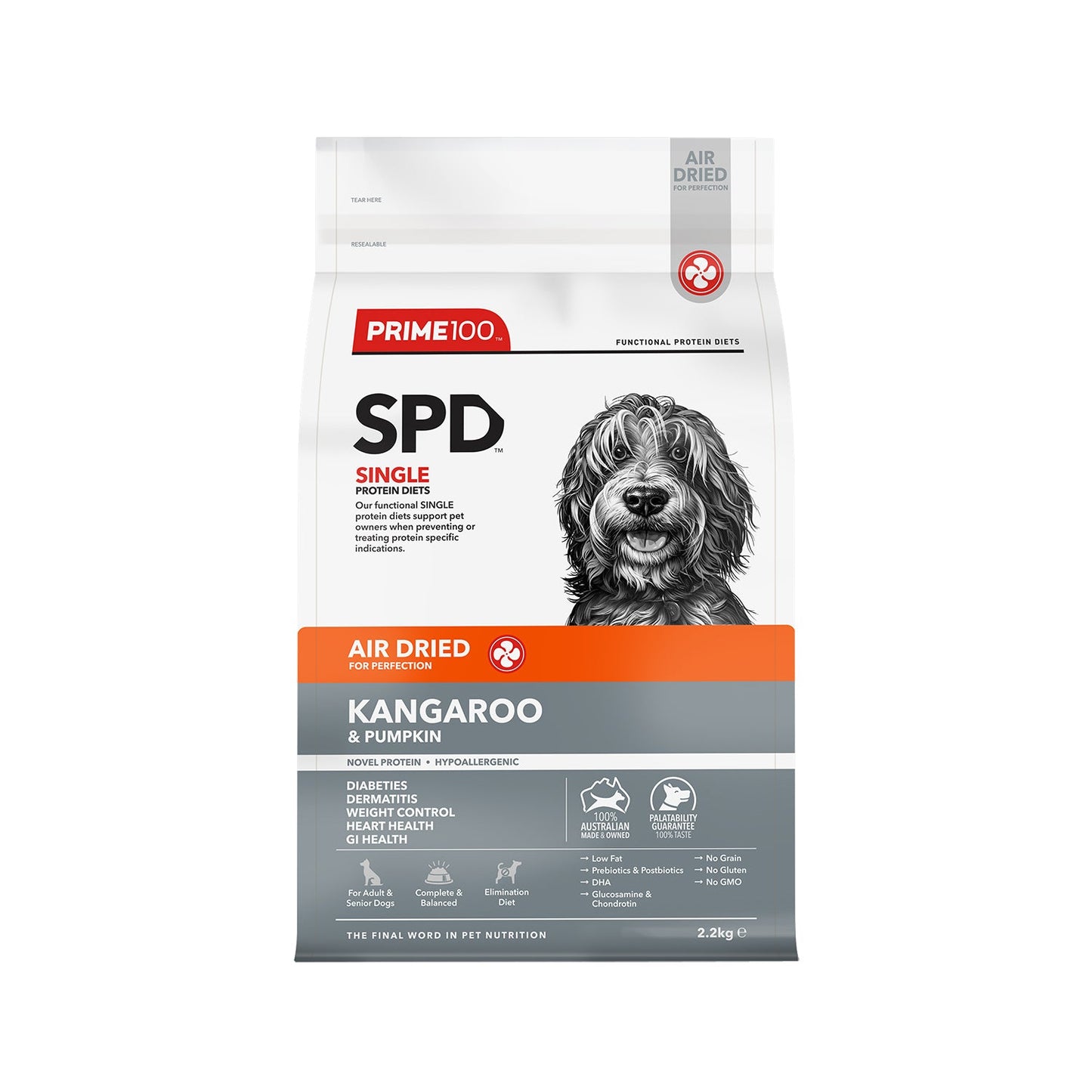 PRIME100 SPD™ Air Dried Kangaroo & Pumpkin