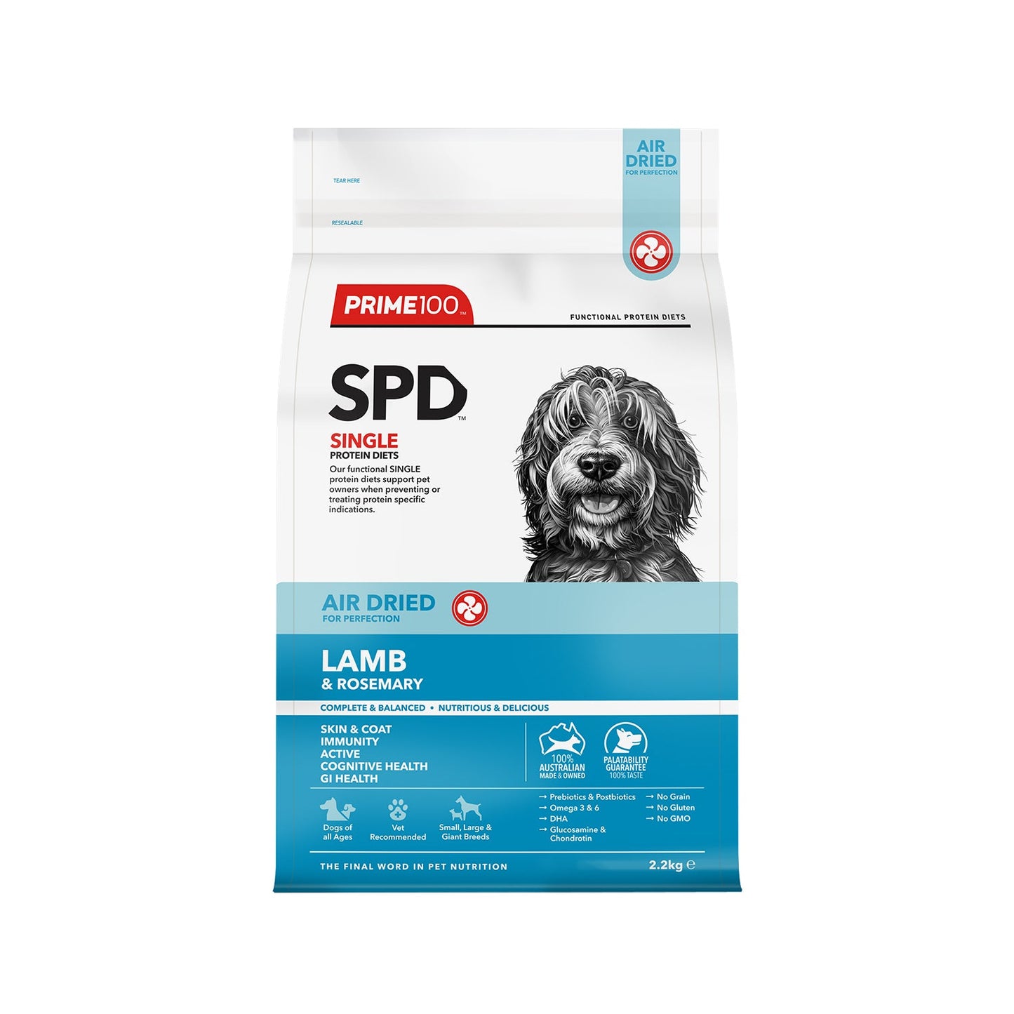 PRIME100 SPD™ Air Dried Lamb & Rosemary [SPECIAL PROMO FOR BATCH BEST BEFORE JUNE OR JULY 2024]