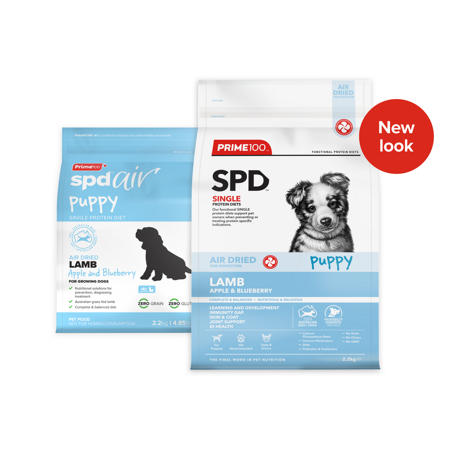 PRIME100 SPD™ Air Dried Puppy Lamb Apple & Blueberry [SPECIAL PROMO FOR BATCH BEST BEFORE JUNE OR JULY 2024]