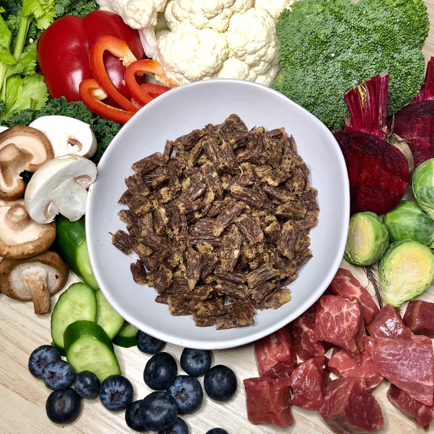 Bugsy's BEEF Air Dried Raw Premium Complete Food for Dogs