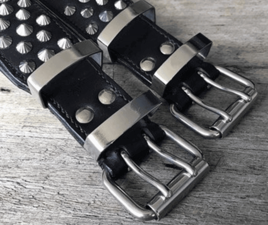 Hand Made Leather Dog Collar - Imperial Black & Chrome (Wide Fit)