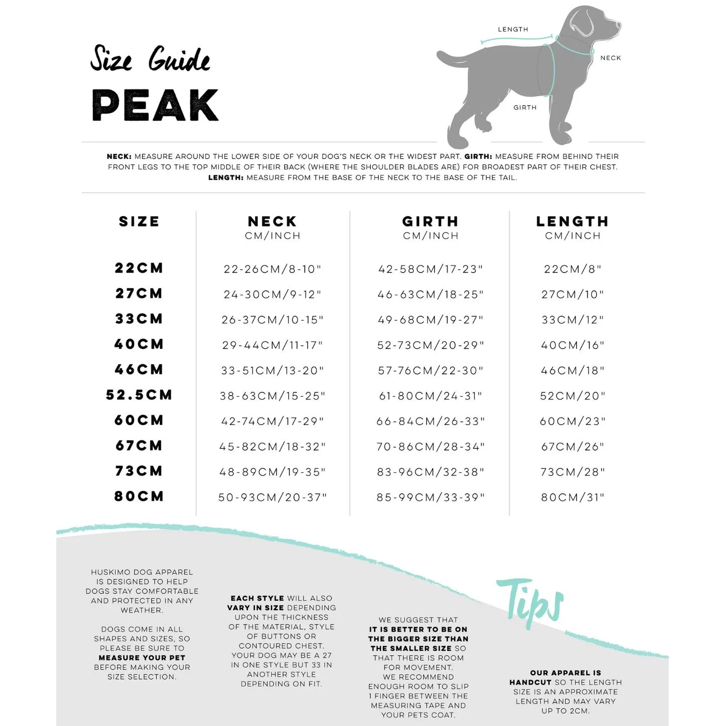 HUSKIMO Peak Raincoat for Dog