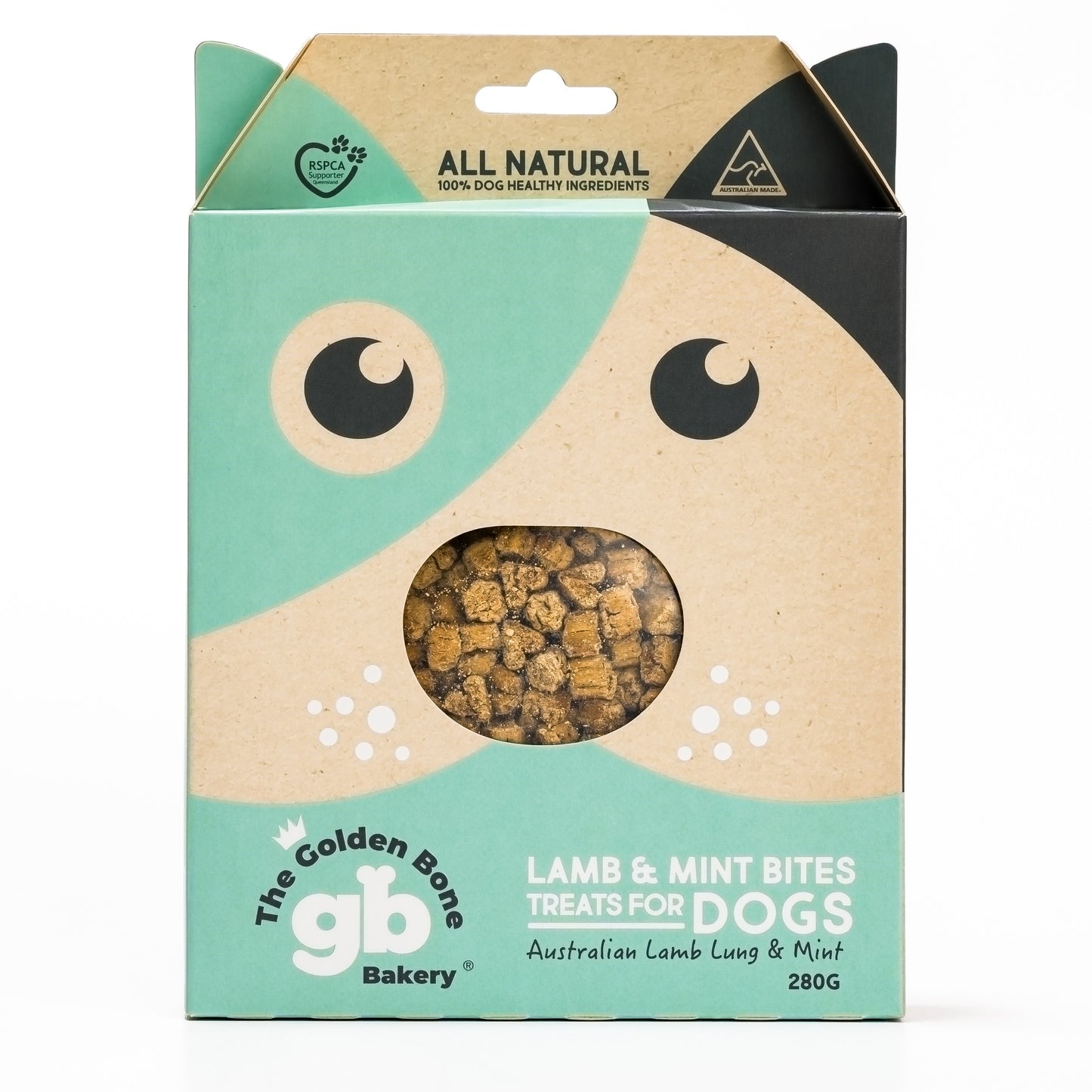 THE GOLDEN BONE BAKERY Lamb Lung & Mint Bites 280g