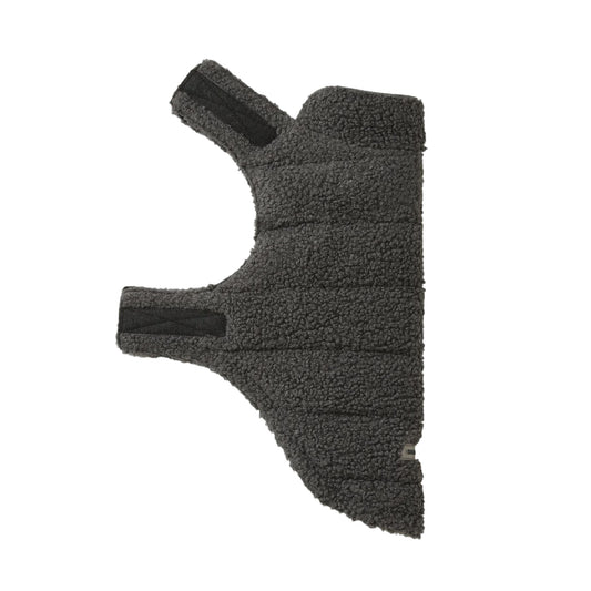 Boucle Teddy Puffer Jacket Charcoal