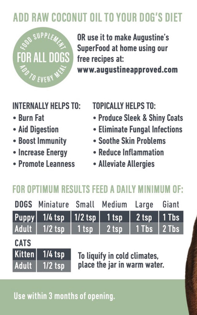 Augustine Approved Raw Coconut Oil