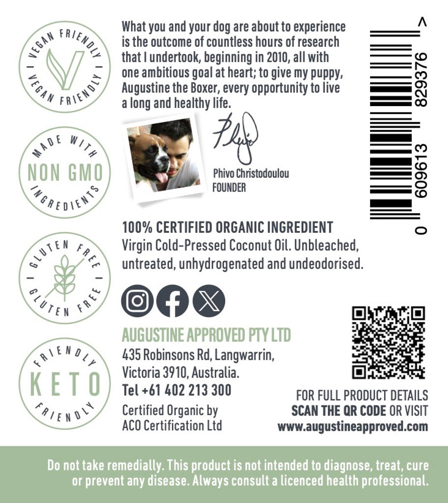Augustine Approved Raw Coconut Oil