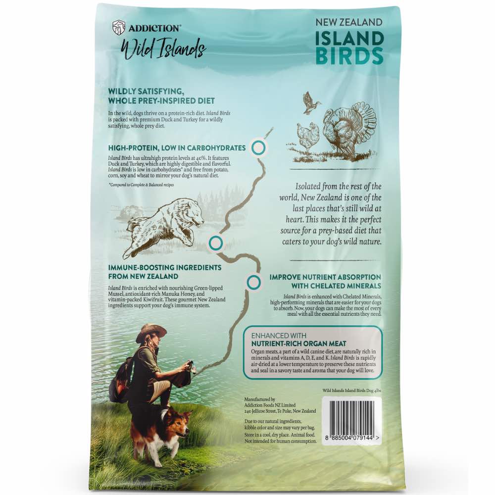 ADDICTION DOG Wild Islands - ISLAND BIRDS Grain-Free, High Protein All Life Stages Dog Food 1.8kg