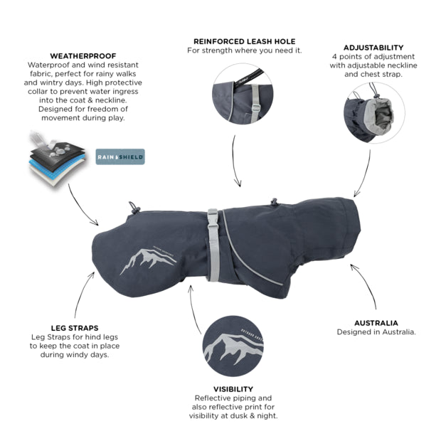 HUSKIMO Peak Raincoat for Dog