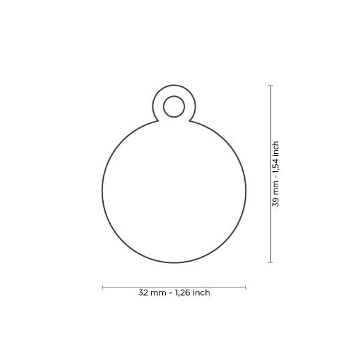 MyFamily Dog ID Tag / Basic Circle