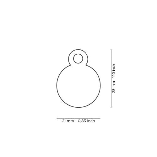 MyFamily Dog ID Tag / Basic Circle