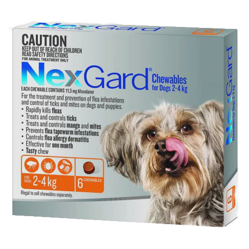 NEXGARD SMALL 2.0 - 4KG 6'S YELLOW
