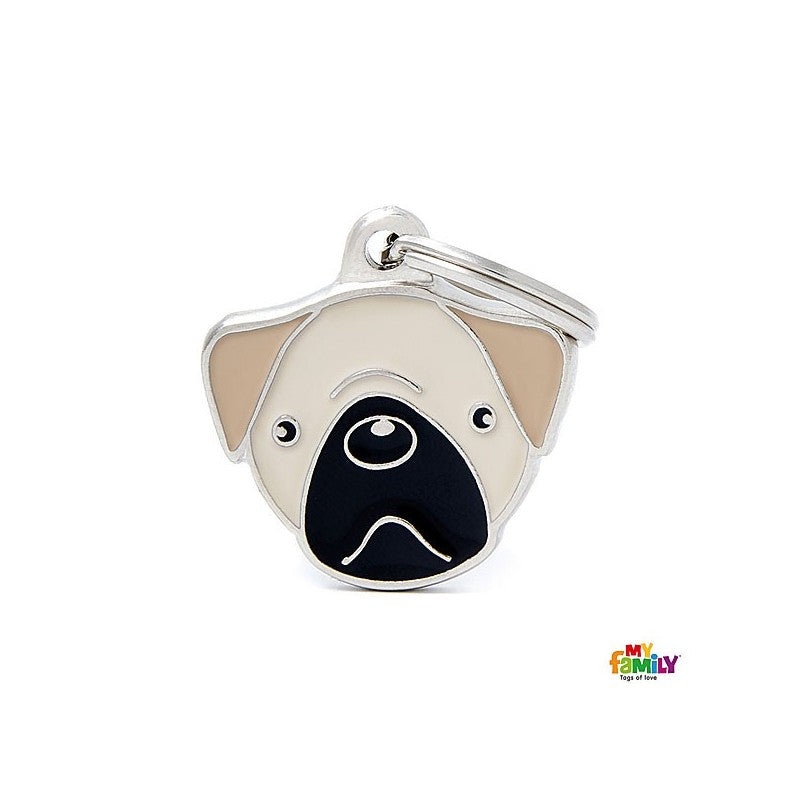 MyFamily Dog ID Tag / Pug