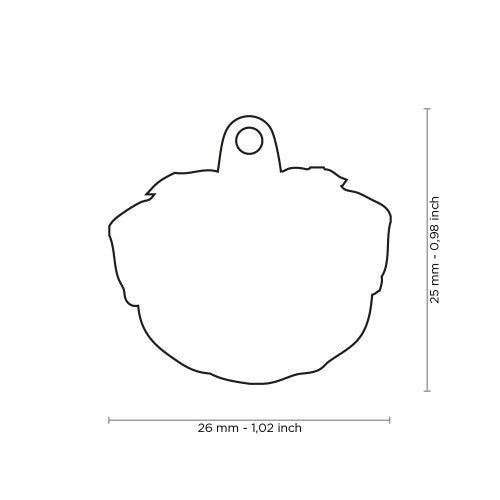 MyFamily Dog ID Tag / Pug