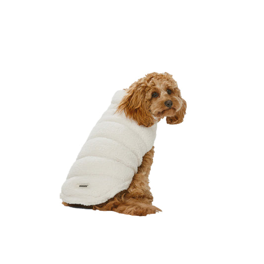 Boucle Teddy Puffer Jacket Milk