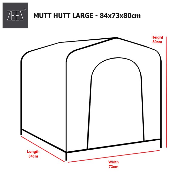 Zeez Mutt Hutt Dog House L