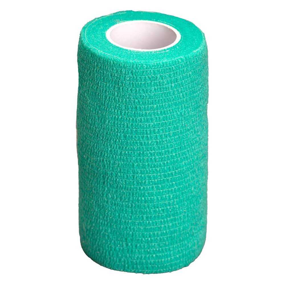 GlobalFlex EASY-RIP COHESIVE BANDAGE - Hunter Green 10cm x 4.5m