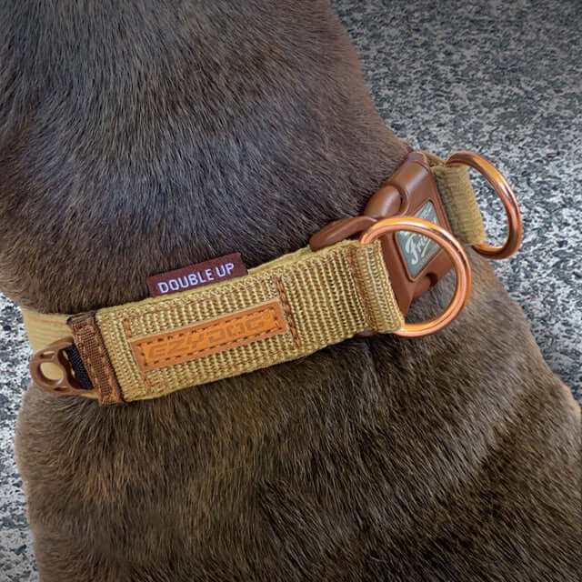 EZYDOG COLLAR DOUBLE UP CORDUROY
