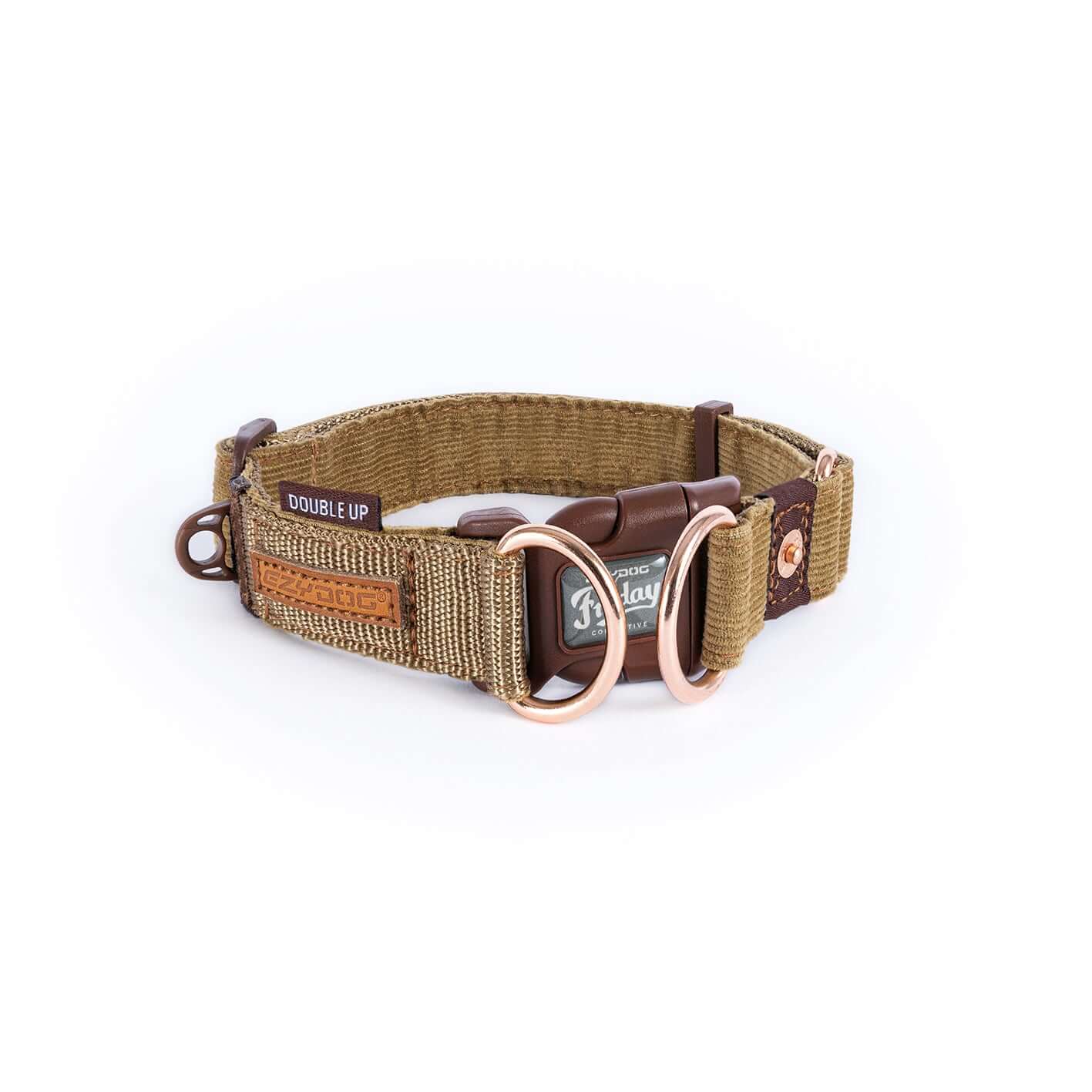EZYDOG COLLAR DOUBLE UP CORDUROY