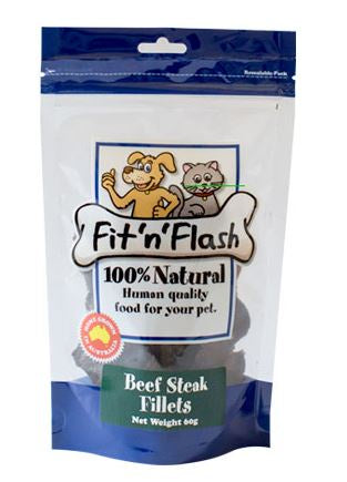 Fit'n' Flash Beef Steak Fillets 60g