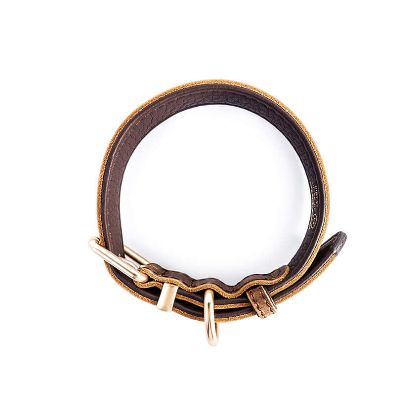 Ezydog Collar Oxford Brown