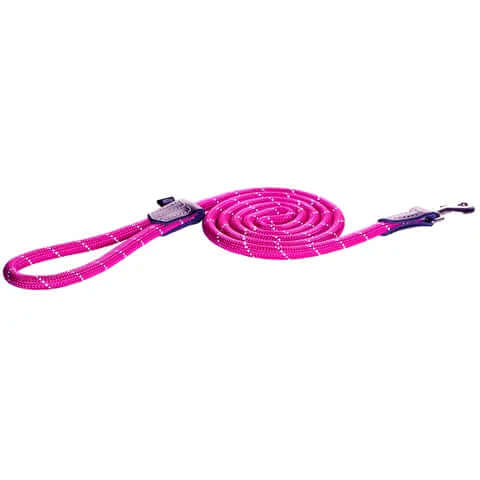 Rogz Classic Rope Lead Pink