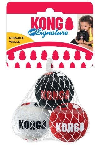 KONG Signature Sport Balls 3pk Dogs in Town