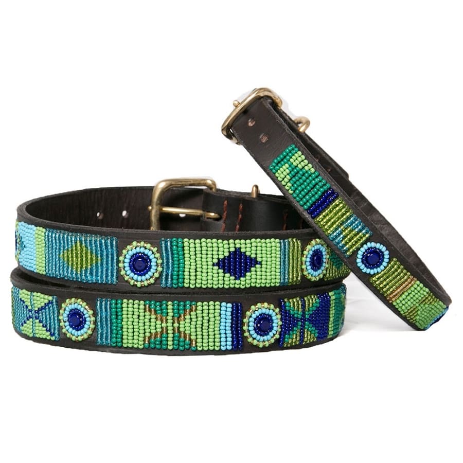 Maasai Leather Dog Collar