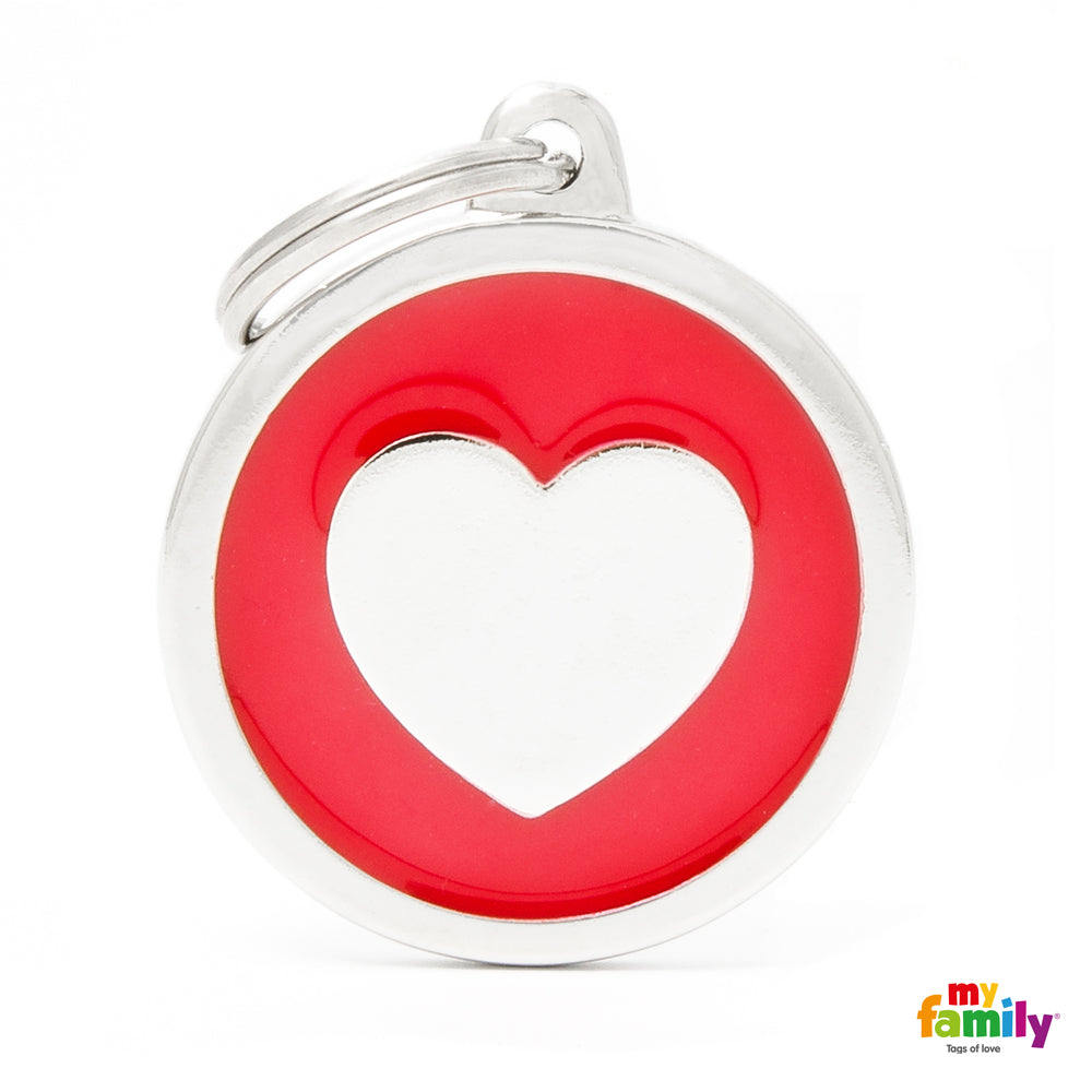 MyFamily Dog ID Tag / Classic Heart