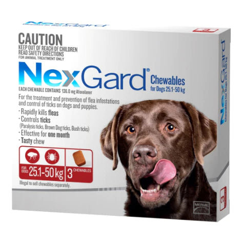 NexGard Chewables for Dogs 25.1-50kg