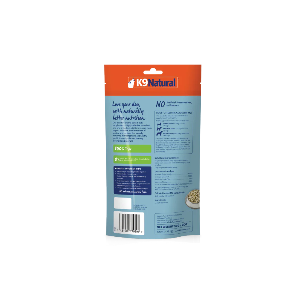 K9 Natural Lamb Tripe Booster