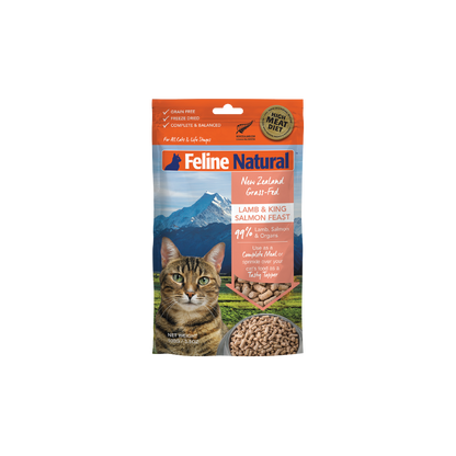 Feline Natural Lamb & King Salmon Feast Freeze-Dried Cat Food