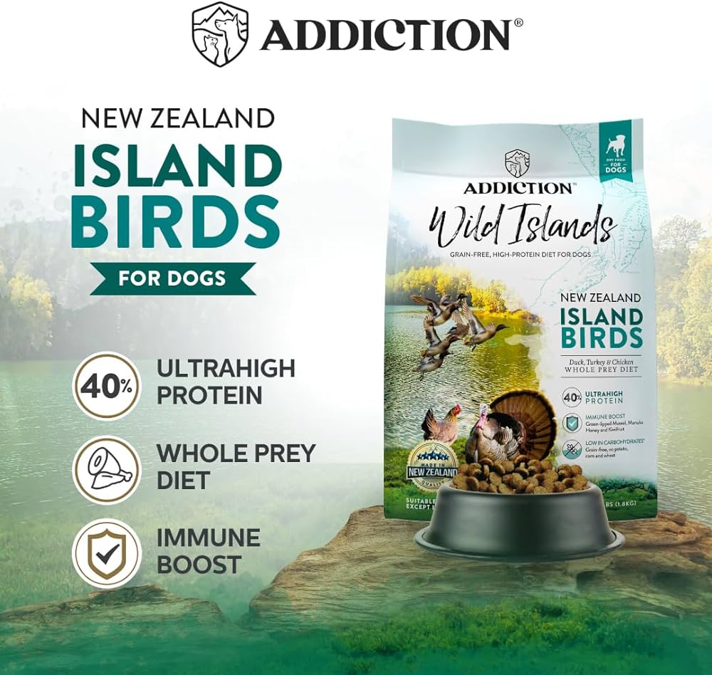 ADDICTION Wild Islands New Zealand Island Bird  Grain-Free, High Protein All Life Stages Dog Food 1.8kg