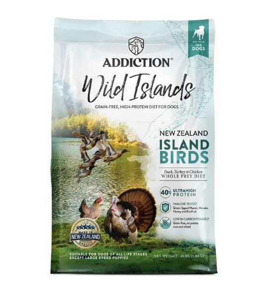 ADDICTION DOG Wild Islands - ISLAND BIRDS Grain-Free, High Protein All Life Stages Dog Food 1.8kg