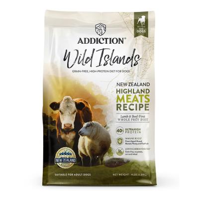 ADDICTION DOG Wild Islands - HIGHLAND MEATS Grain-Free, High Protein All Life Stages Dog Food 1.8kg