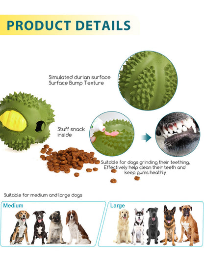 PETOPIA Ultra Tough Dog Toy / Durable Durian