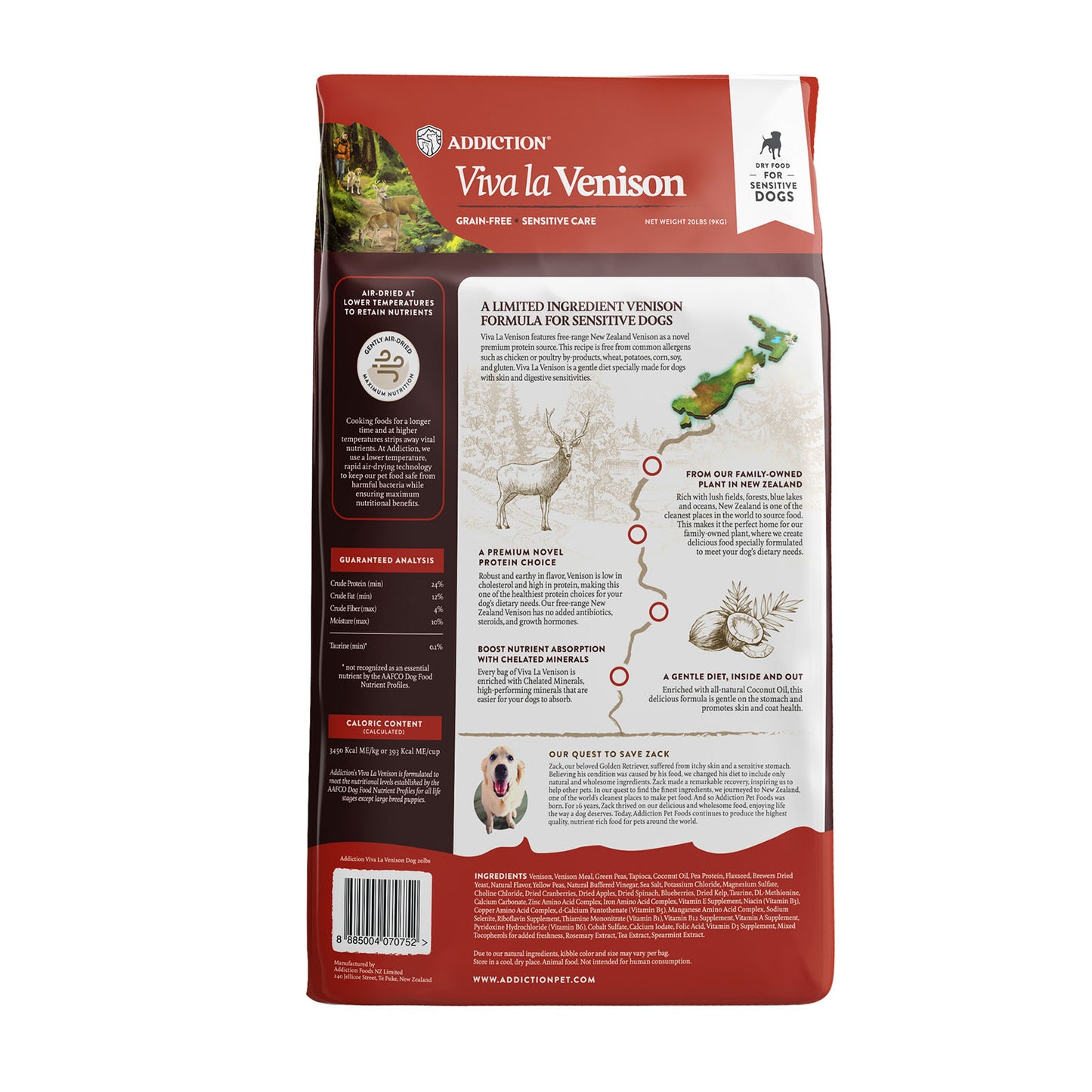 ADDICTION Viva la Venison Grain-Free Sensitive Care All Life Stages Dog Food 1.8kg