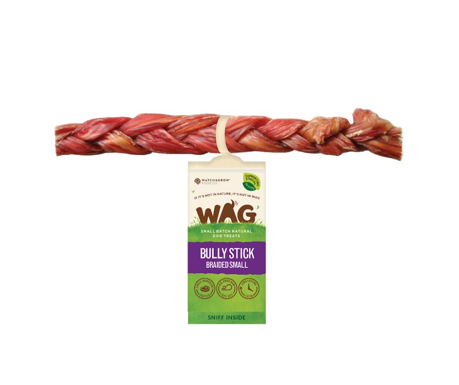 WAG Bully Stick Braided Small