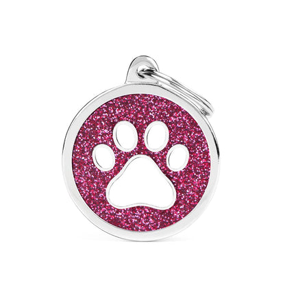 MyFamily Dog ID Tag / Shine Paw Circle