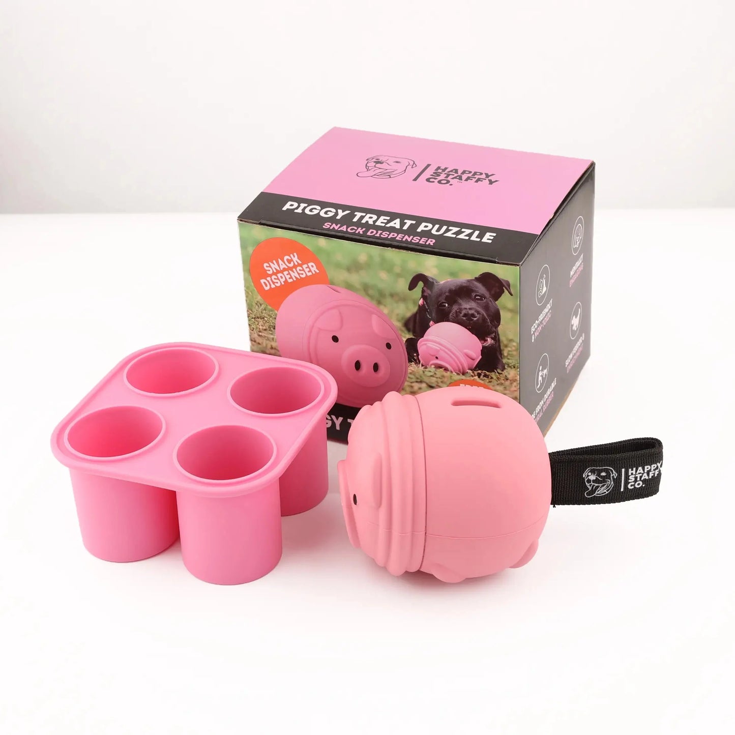 Happy Staffy - Poppy Pig Treat Dispenser