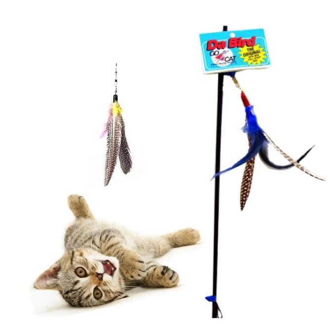 GO CAT Da Bird Original Swivel Cat Feather Teaser