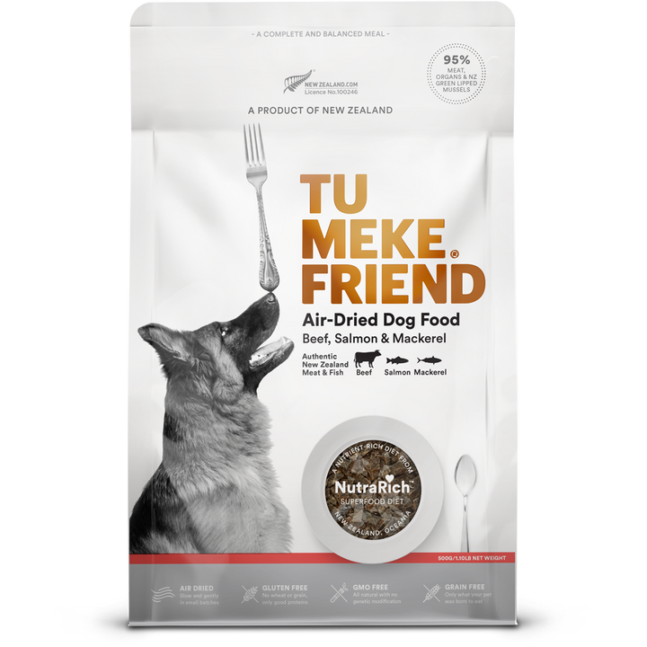 TU MEKE FRIEND Air-Dried Dog Food / Beef, Salmon & Mackerel