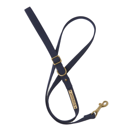 Navy Easy Tie Flat Dog Leash