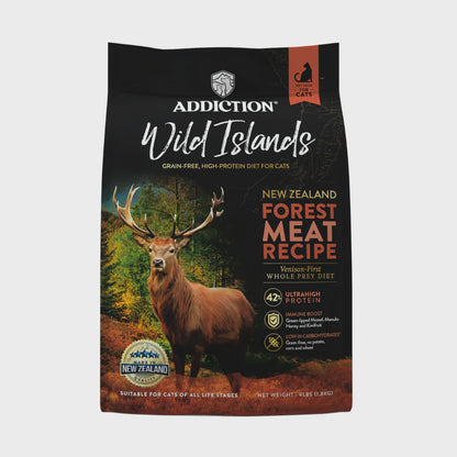 ADDICTION CAT Wild Islands - Forest Meat  Grain-Free, High Protein  All Life Stages Cat Food 1.8kg