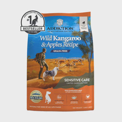 ADDICTION DOG Wild Kangaroo & Apples Grain-Free Sensitive Care All Life Stages Dog Food 1.8kg