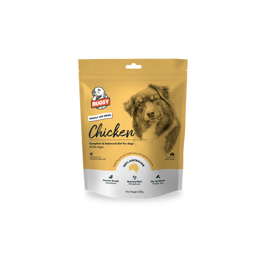Bugsy's CHICKEN Air Dried Raw Premium Complete Food for Dogs 328g