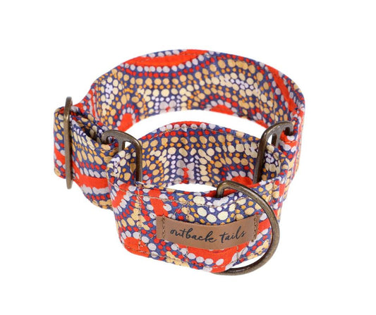 Outback Tails Martingale Collar - Snake Dreaming