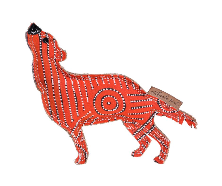 Outback Tails Toy Desert Dog Chew Toy - Red Man (Water Dreaming)
