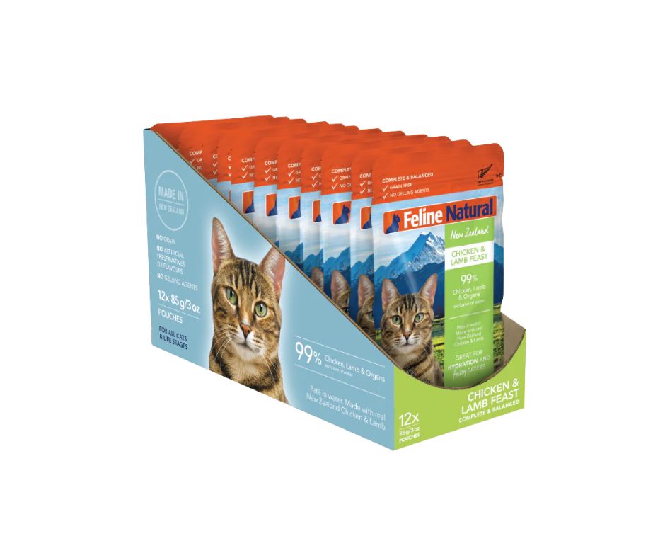 Feline Natural Chicken & Lamb Multipack (12 x 85g Pouches)